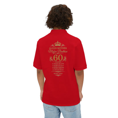 Men's Celebration Polo — "Queen Mother" 60th Anniversary Commemorative Shirt
