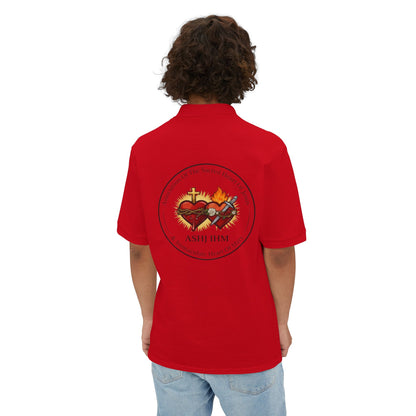 Sacred Hearts Polo T-Shirt Red
