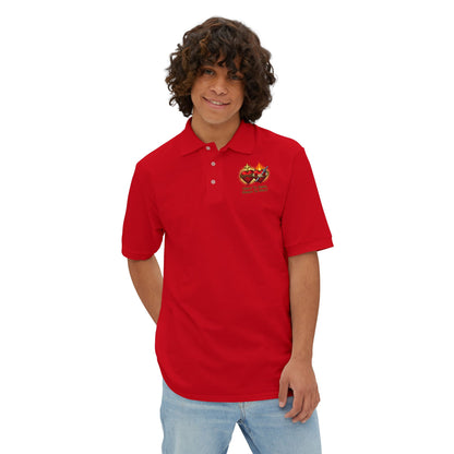 Sacred Hearts Polo T-Shirt Red